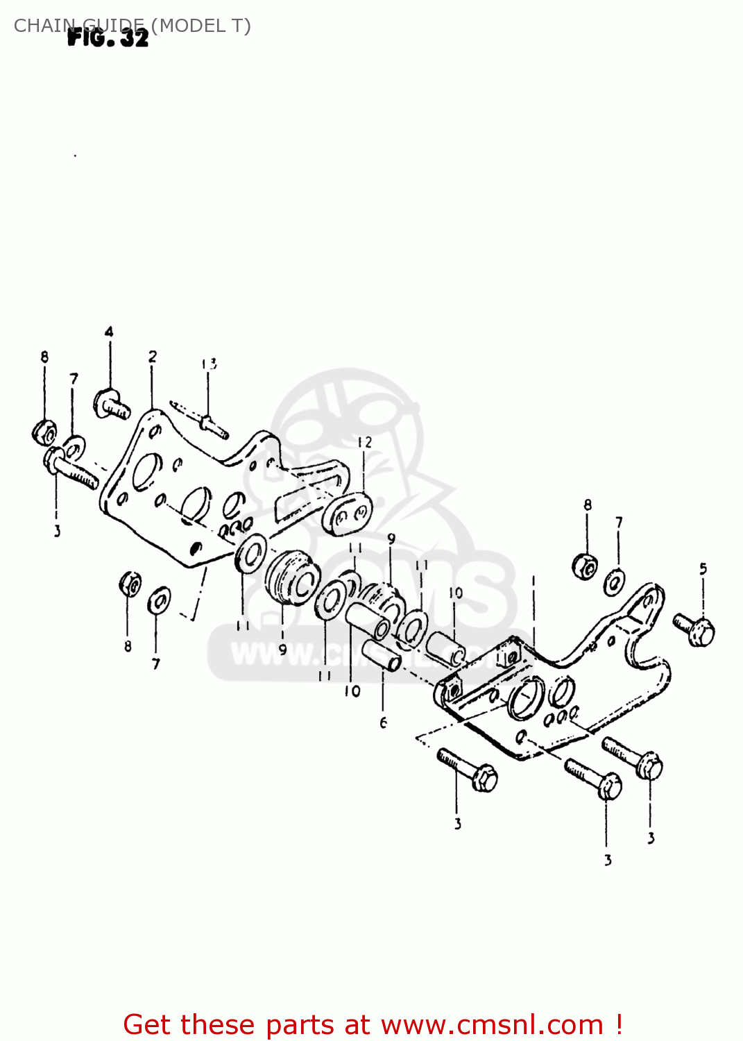CHAIN GUIDE (MODEL T) RS175 1980 (T) USA (E03)