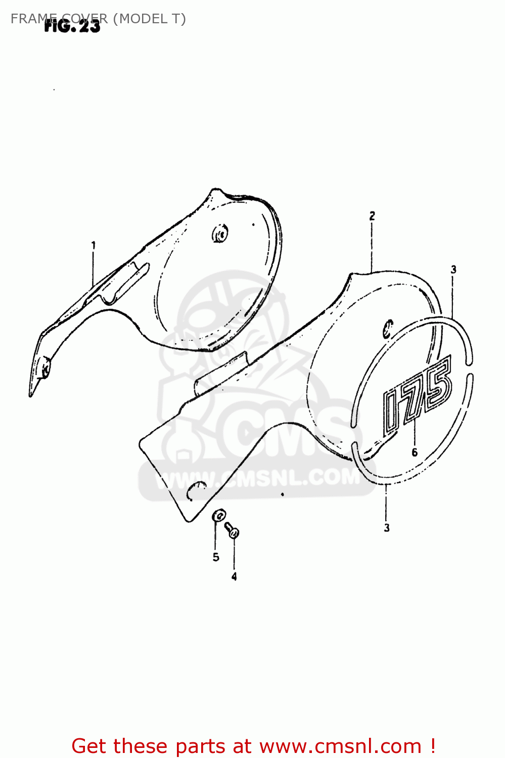 FRAME COVER (MODEL T) RS175 1980 (T) USA (E03)