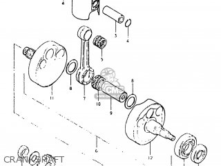 CRANKSHAFT - RS175 1980 (T) USA (E03)