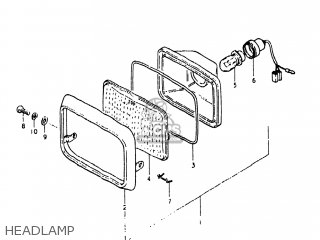 HEADLAMP - RS175 1980 (T) USA (E03)