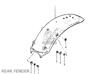 REAR FENDER - RS175 1980 (T) USA (E03)