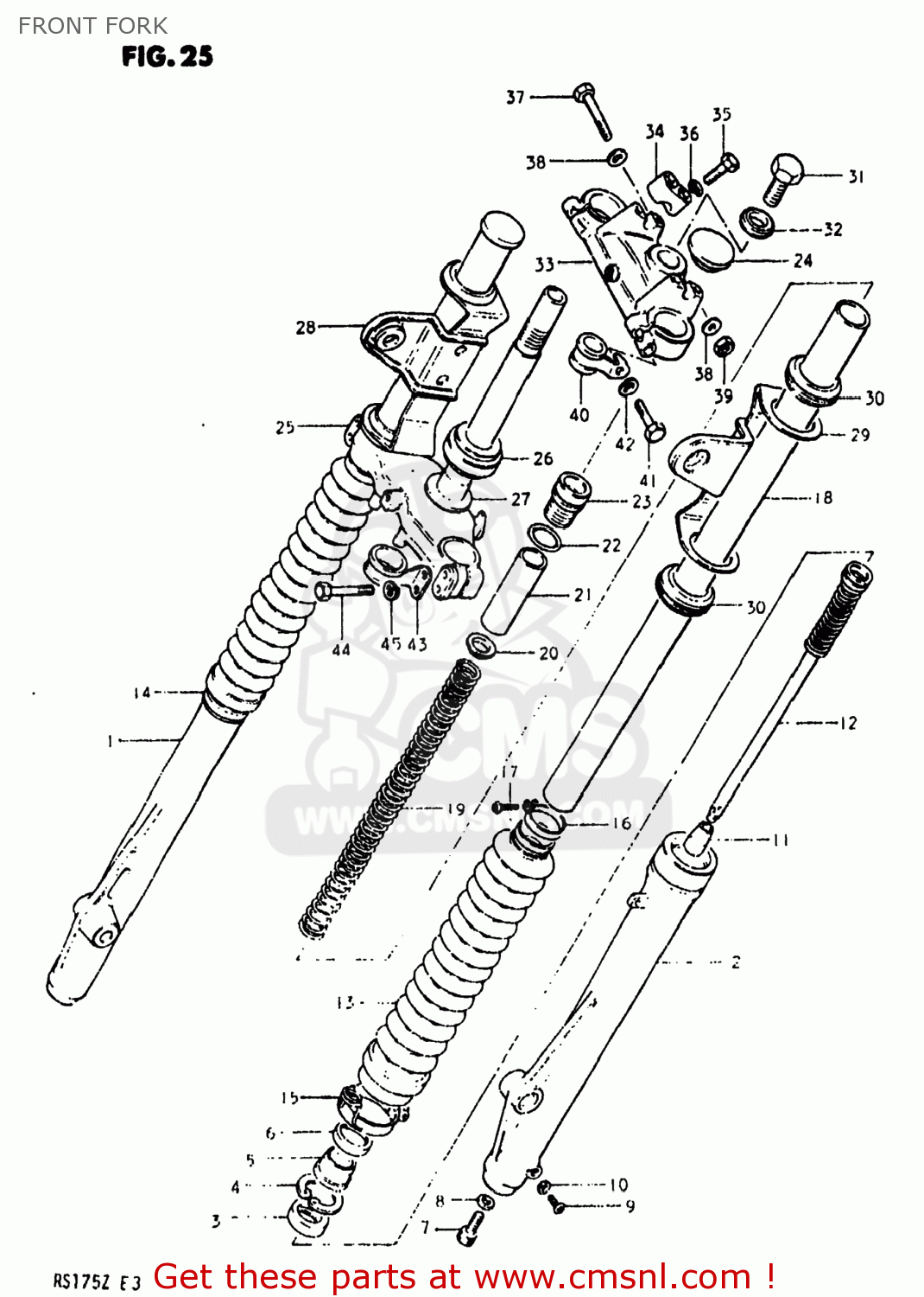 FRONT FORK RS175 1981 (X) USA (E03)