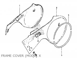 FRAME COVER (MODEL X - RS175 1981 (X) USA (E03)