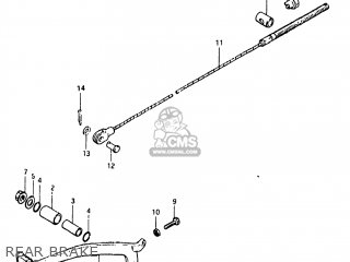 REAR BRAKE - RS175 1981 (X) USA (E03)