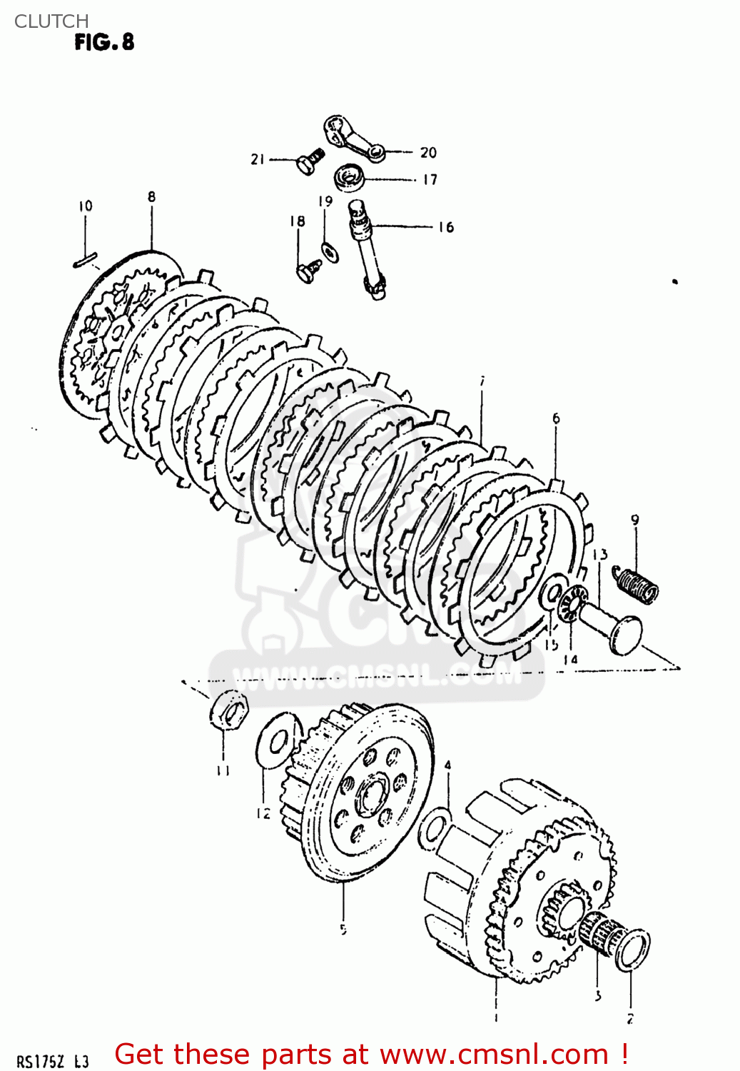 CLUTCH RS175 1982 (Z) USA (E03)