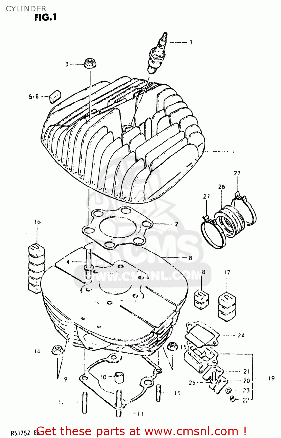 CYLINDER RS175 1982 (Z) USA (E03)