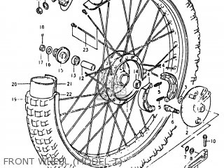 FRONT WHEEL (MODEL T) - RS175 1982 (Z) USA (E03)