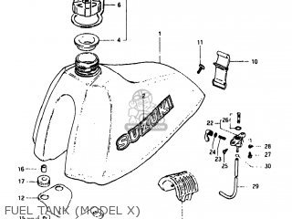 FUEL TANK (MODEL X) - RS175 1982 (Z) USA (E03)