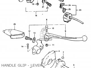HANDLE GLIP - LEVER - RS175 1982 (Z) USA (E03)