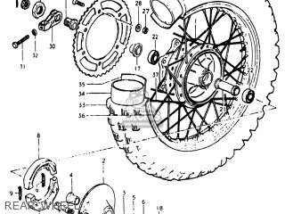 REAR WHEEL - RS175 1982 (Z) USA (E03)