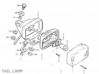 TAIL LAMP - RS175 1982 (Z) USA (E03)