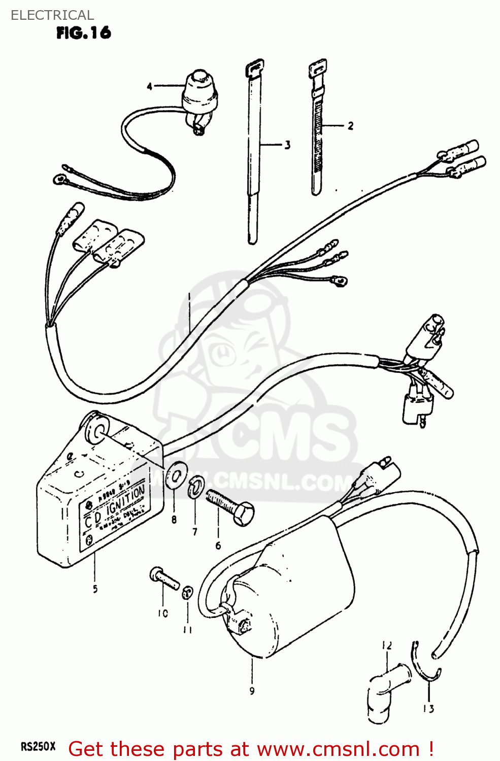 ELECTRICAL RS250 1980 (T) USA (E03)
