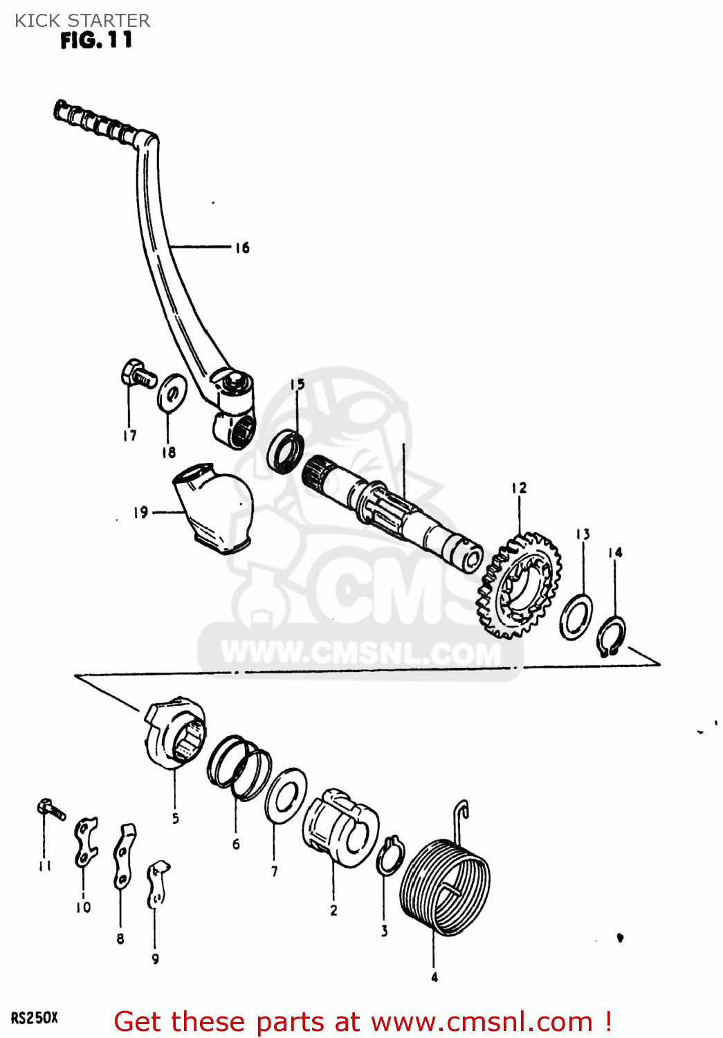 KICK STARTER RS250 1980 (T) USA (E03)