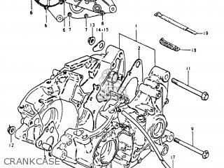 CRANKCASE - RS250 1980 (T) USA (E03)