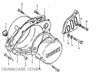 CRANKCASE COVER - RS250 1980 (T) USA (E03)