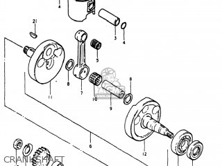 CRANKSHAFT - RS250 1980 (T) USA (E03)