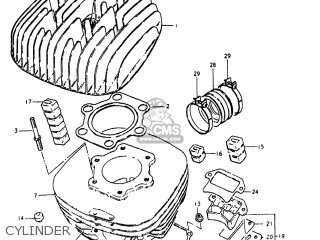 CYLINDER - RS250 1980 (T) USA (E03)