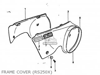 FRAME COVER (RS250X) - RS250 1980 (T) USA (E03)