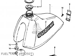 FUEL TANK (RS250T) - RS250 1980 (T) USA (E03)