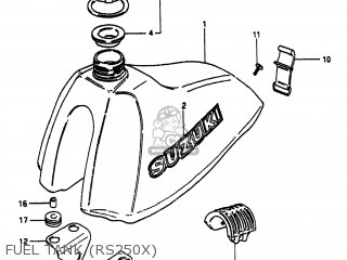 FUEL TANK (RS250X) - RS250 1980 (T) USA (E03)