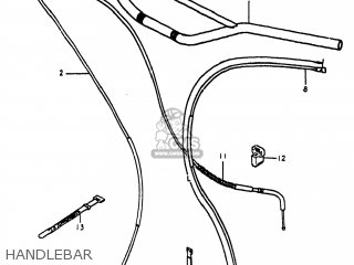 HANDLEBAR - RS250 1980 (T) USA (E03)