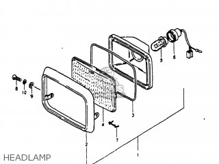 HEADLAMP - RS250 1980 (T) USA (E03)