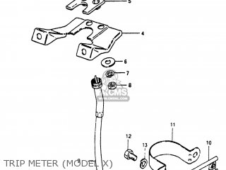 TRIP METER (MODEL X) - RS250 1980 (T) USA (E03)