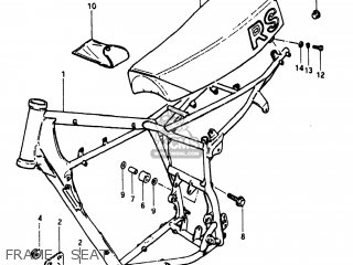 FRAME - SEAT - RS250 1981 (X) USA (E03)