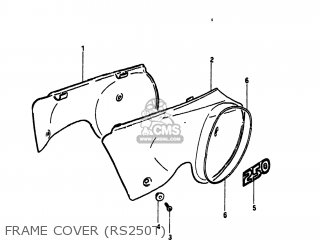 FRAME COVER (RS250T) - RS250 1981 (X) USA (E03)