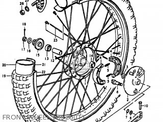 FRONT WHEEL (RS250T) - RS250 1981 (X) USA (E03)
