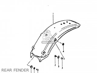REAR FENDER - RS250 1981 (X) USA (E03)