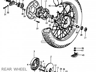 REAR WHEEL - RS250 1981 (X) USA (E03)