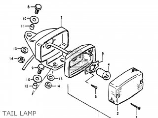 TAIL LAMP - RS250 1981 (X) USA (E03)
