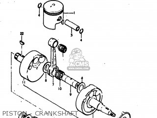PISTON - CRANKSHAFT - RV125 1973 (K) USA (E03)