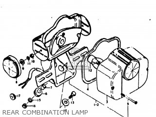REAR COMBINATION LAMP - RV125 1973 (K) USA (E03)