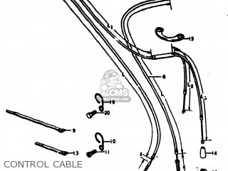 CONTROL CABLE - RV125 1974 (L) USA (E03)