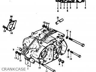 CRANKCASE - RV125 1974 (L) USA (E03)