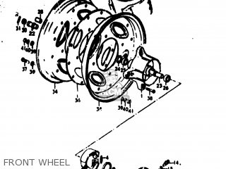 FRONT WHEEL - RV125 1974 (L) USA (E03)