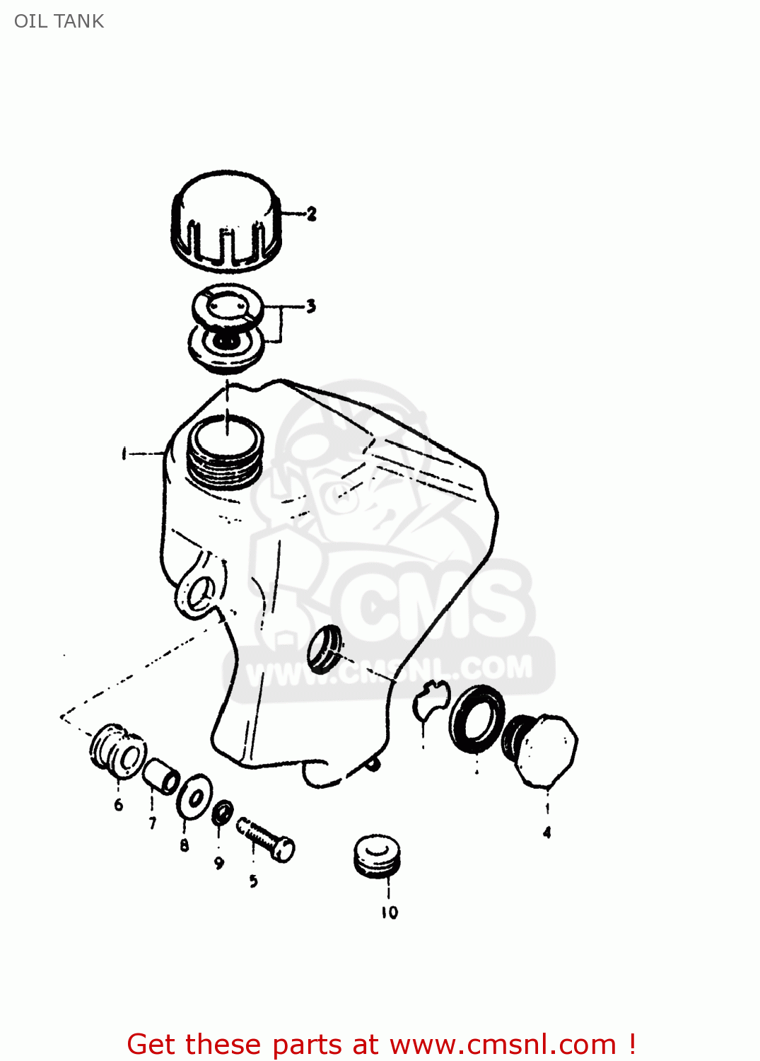OIL TANK RV125 1975 (M) USA (E03)