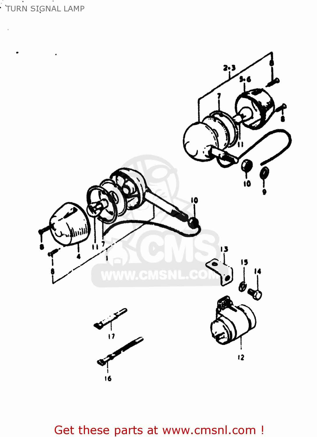 TURN SIGNAL LAMP RV125 1975 (M) USA (E03)