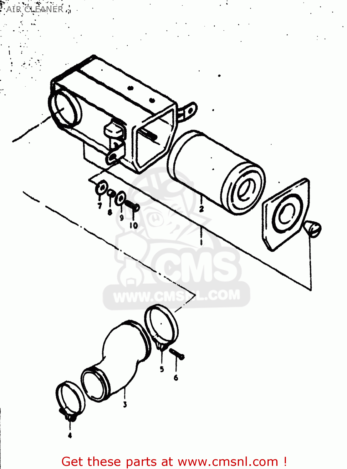 AIR CLEANER RV125 1976 (A) USA (E03)
