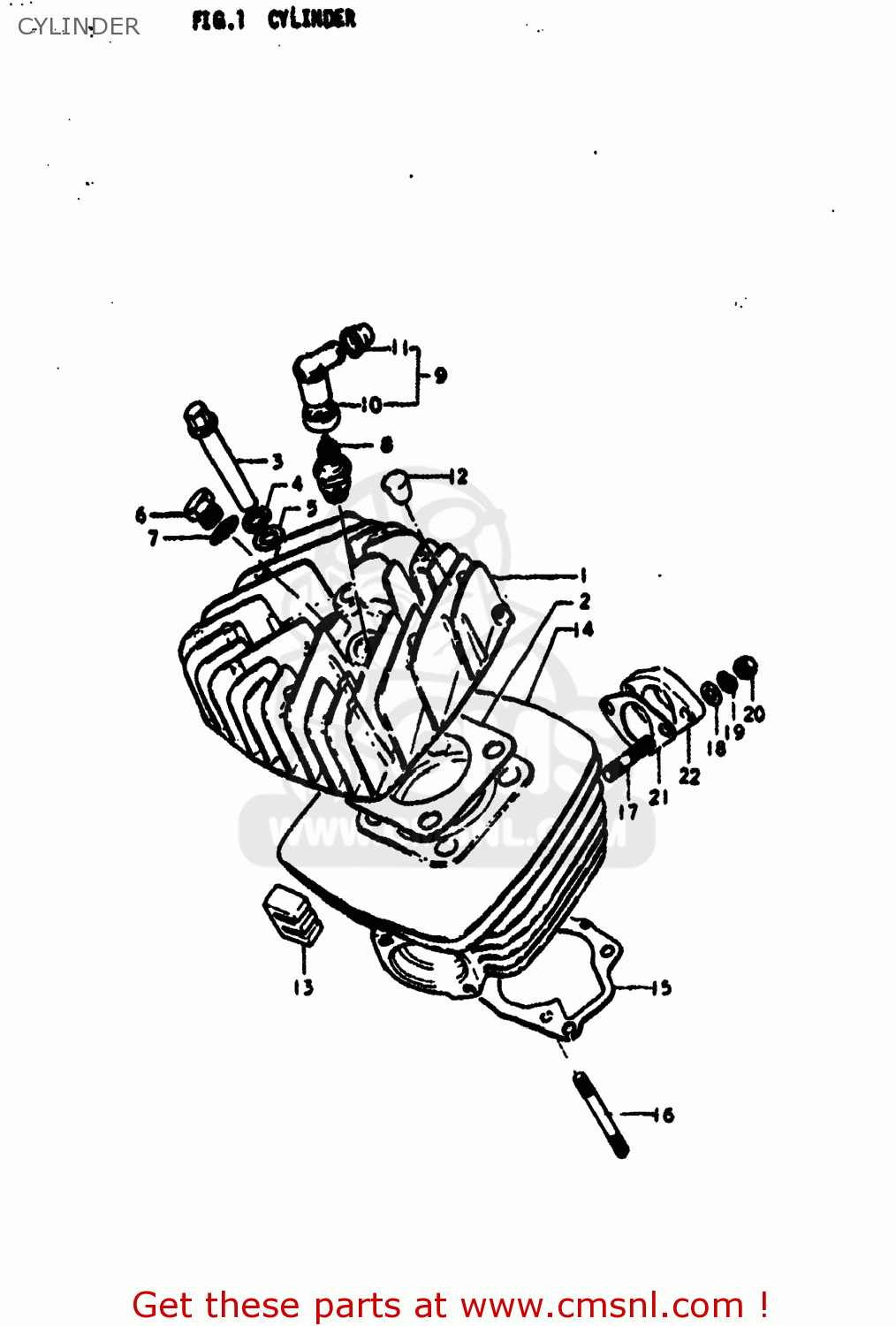 CYLINDER RV125 1976 (A) USA (E03)