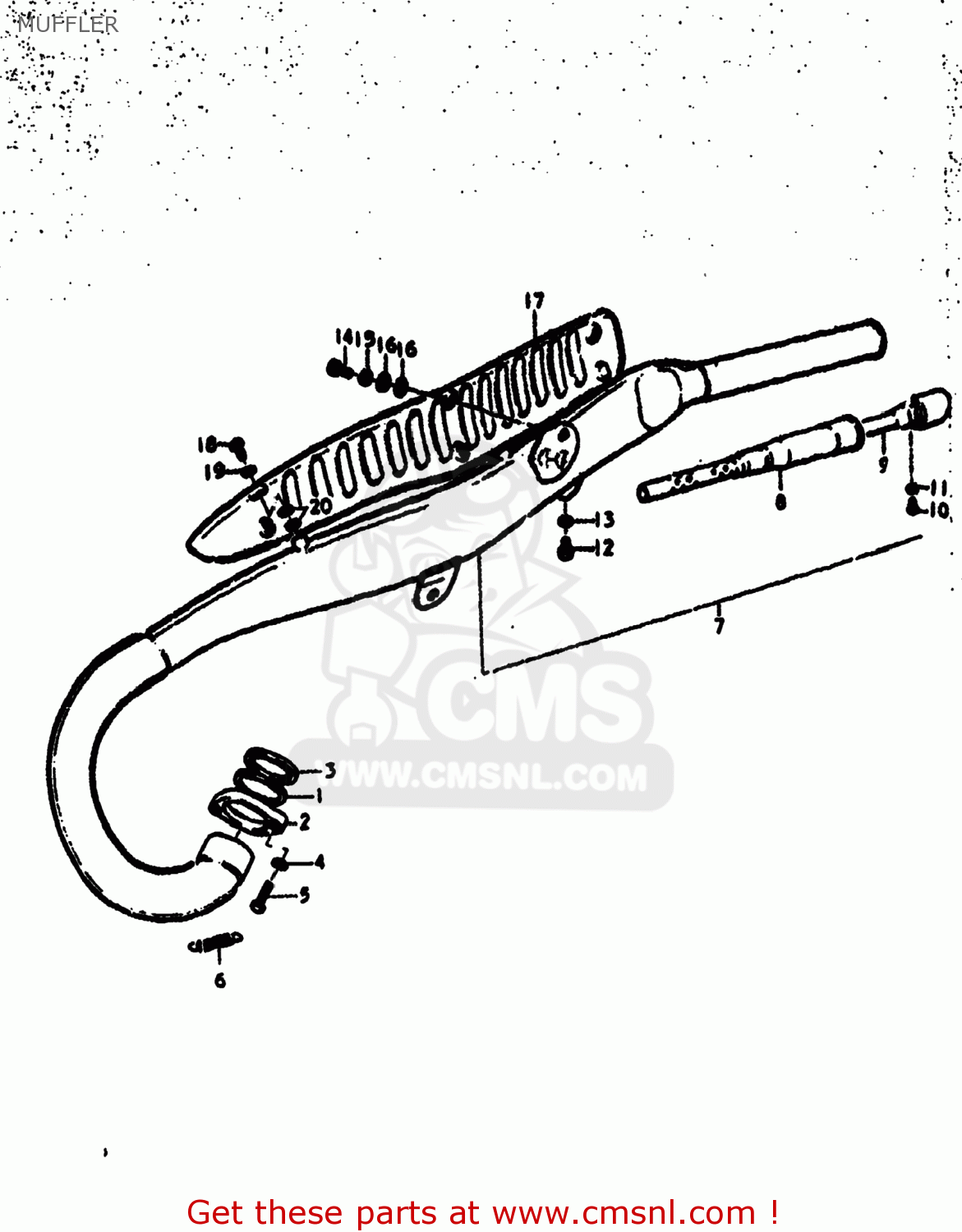 MUFFLER RV125 1976 (A) USA (E03)