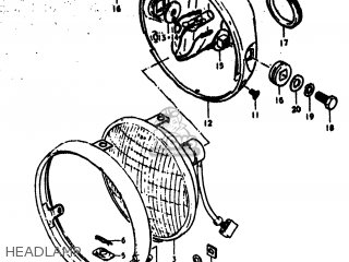 HEADLAMP - RV125 1976 (A) USA (E03)