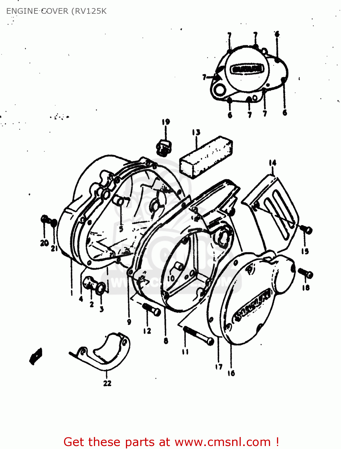 ENGINE COVER (RV125K RV125 1977 (B) USA (E03)