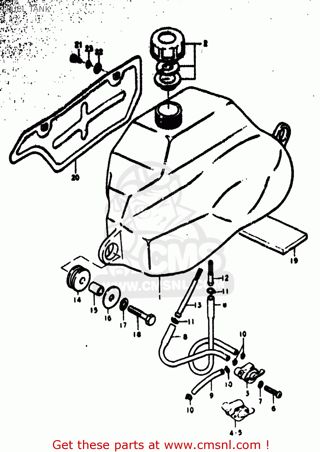 FUEL TANK RV125 1977 (B) USA (E03)