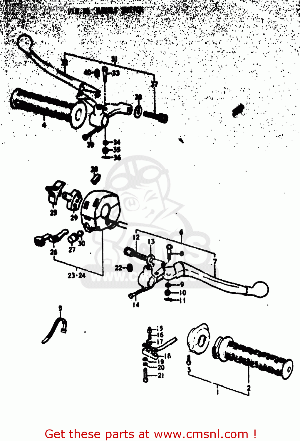 HANDLE SWITCH RV125 1977 (B) USA (E03)