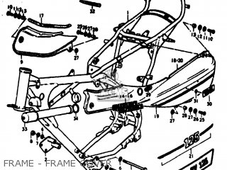 FRAME - FRAME COVER - RV125 1977 (B) USA (E03)