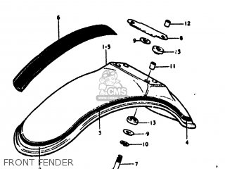FRONT FENDER - RV125 1977 (B) USA (E03)