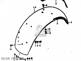 REAR FENDER - RV125 1977 (B) USA (E03)